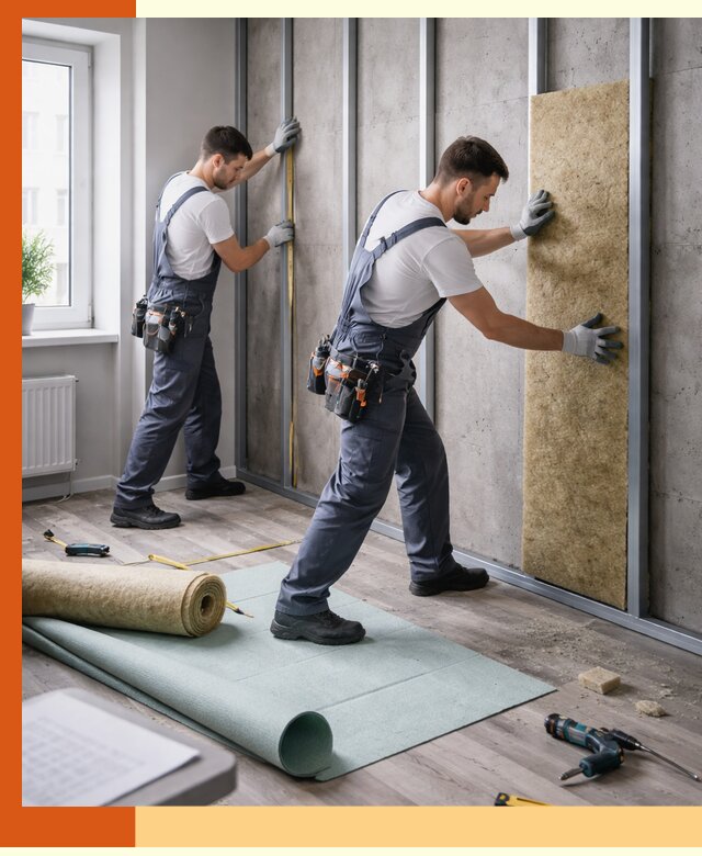 Шумоизоляция квартиры под ключ в Воткинске — профессионально и гарантированно