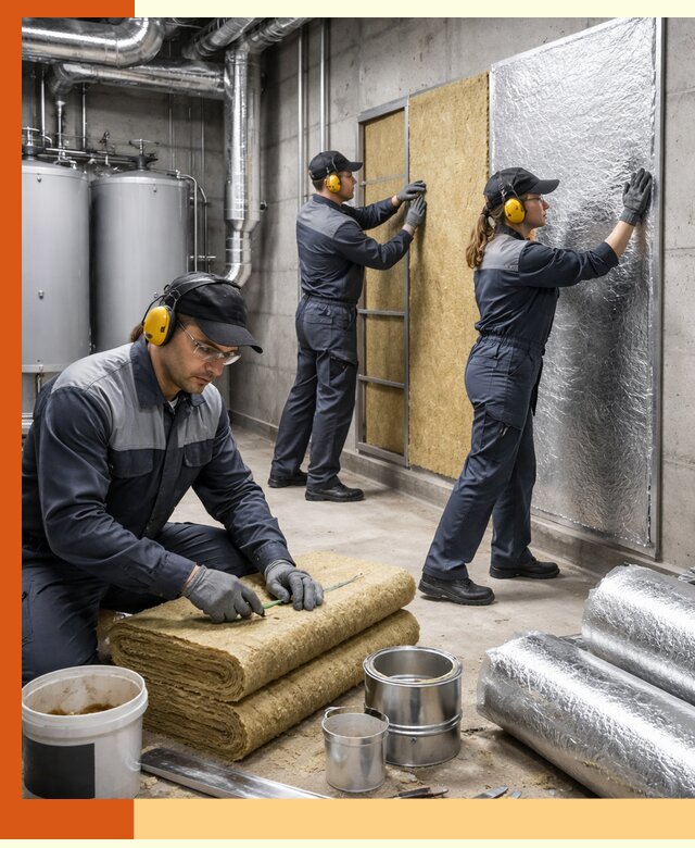 Шумоизоляция котельной в Воткинске: профессиональный монтаж и материалы