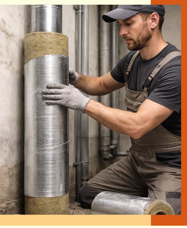 Шумоизоляция труб в Воткинске от 1243 руб. — шумоподавление и звукоизоляция труб | ТепломастерВтк