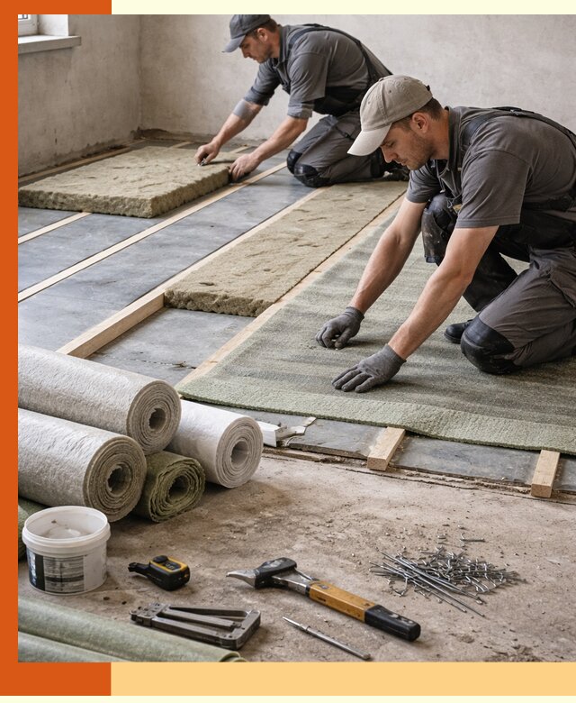 Шумоизоляция пола в Воткинске — профессиональная звукоизоляция помещений