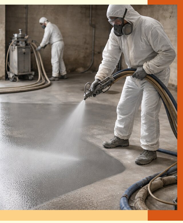 Гидроизоляция полимочевиной в Воткинске от 8806 руб/м² — напыление полимерной гидроизоляции | ТепломастерВтк