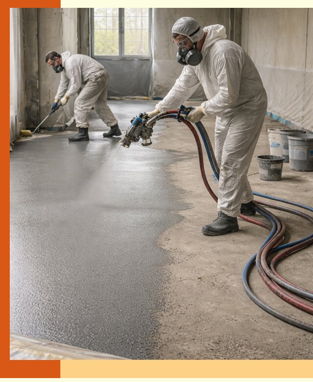 Гидроизоляция полимочевиной полов и конструкций в Воткинске