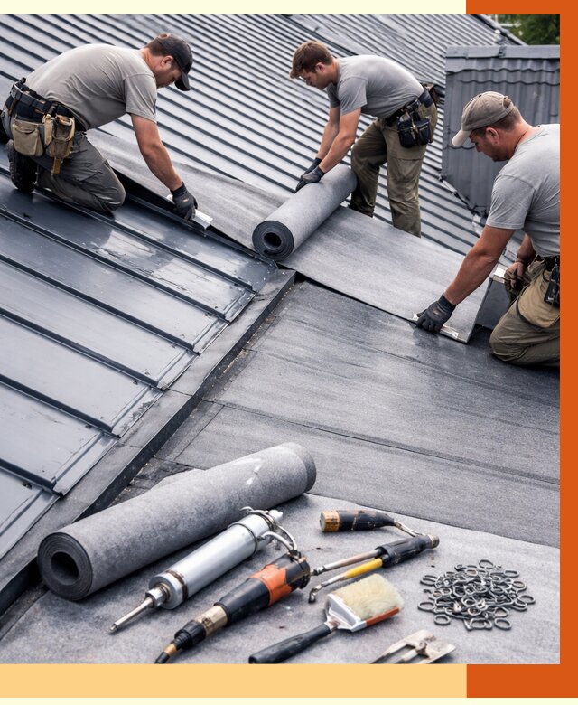 Гидроизоляция металлической кровли полимочевиной в Воткинске от 8806 руб. | ТепломастерВтк