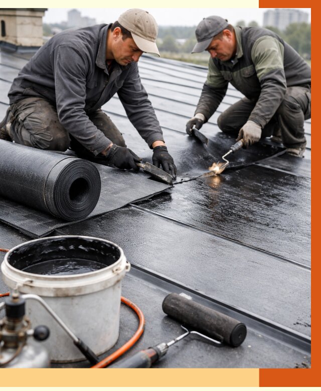 Гидроизоляция фальцевой кровли в Воткинске от 7770 руб. под ключ | ТепломастерВтк