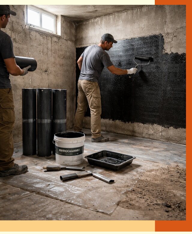 Гидроизоляция подвала в Воткинске от 3626 руб. под ключ | Профессионально — ТепломастерВтк