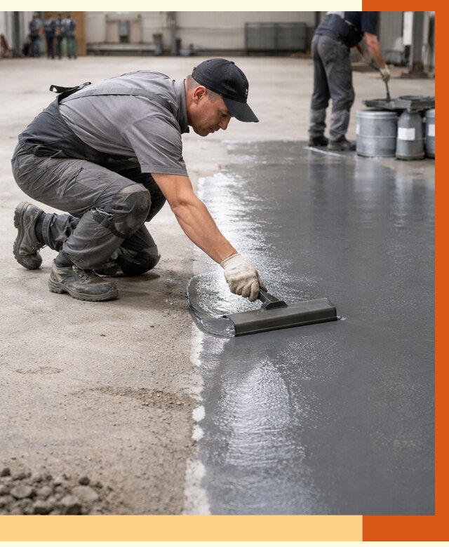 Гидроизоляция промышленного пола в Воткинске от 1243 руб./м2 — ТепломастерВтк специалисты под ключ