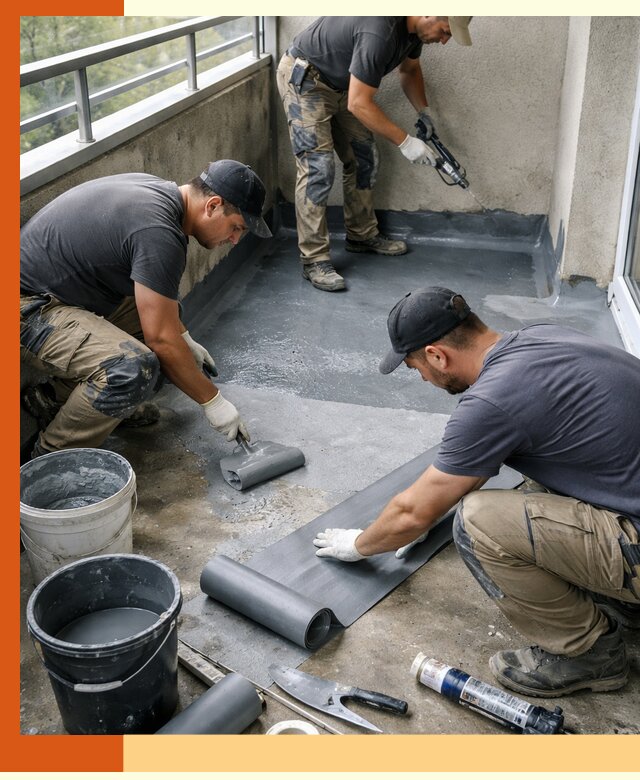 Гидроизоляция балкона в Воткинске: надежная защита от протечек