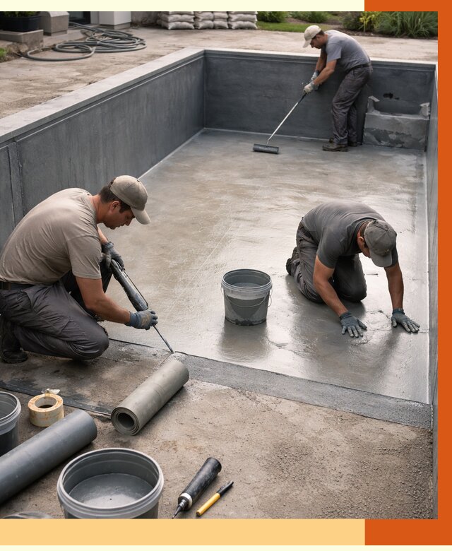 Профессиональная гидроизоляция бассейна в Воткинске от 6734 руб. за м2 | ТепломастерВтк