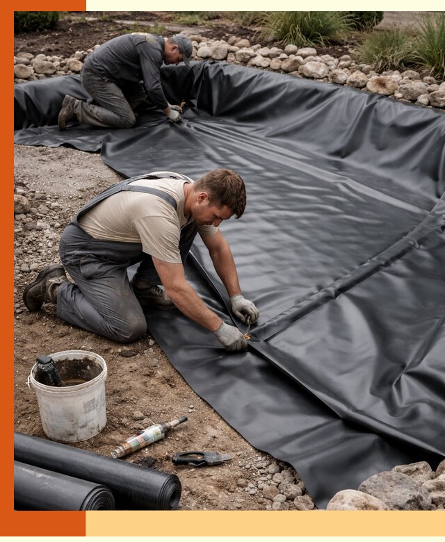 Гидроизоляция пруда в Воткинске: надежная защита и герметизация