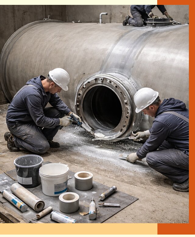 Гидроизоляция резервуара с топливом в Воткинске от 77700 руб. под ключ | ТепломастерВтк