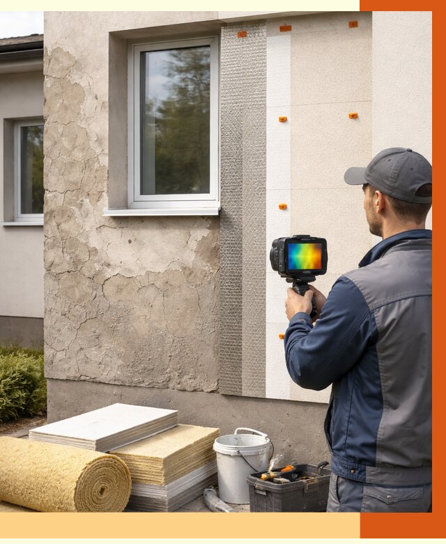 Тепловизионное обследование фасада в Воткинске от 4662 руб. под ключ | ТепломастерВтк
