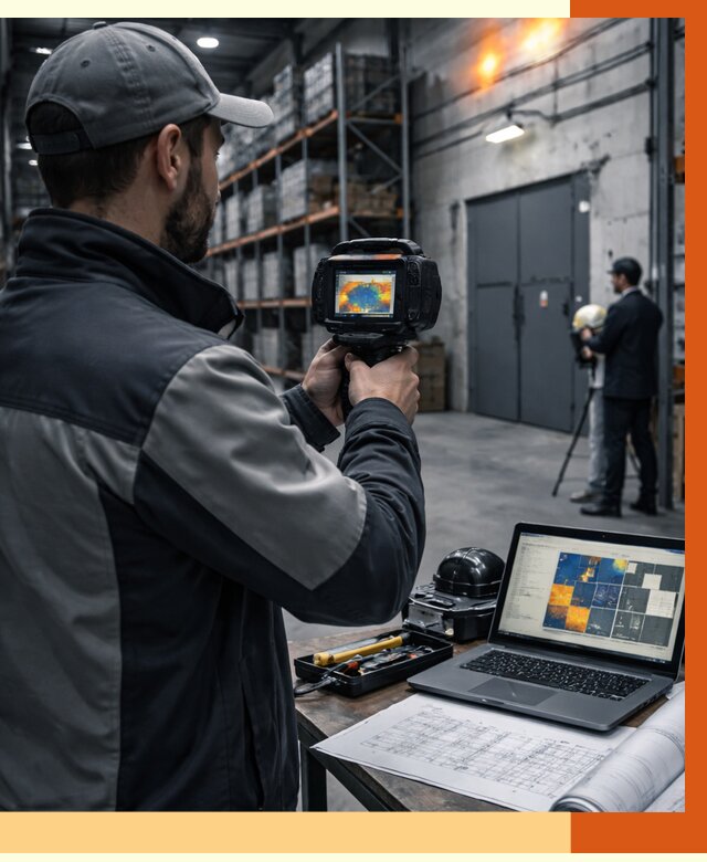 Тепловизионное обследование склада в Воткинске от 6734 руб. | ТепломастерВтк