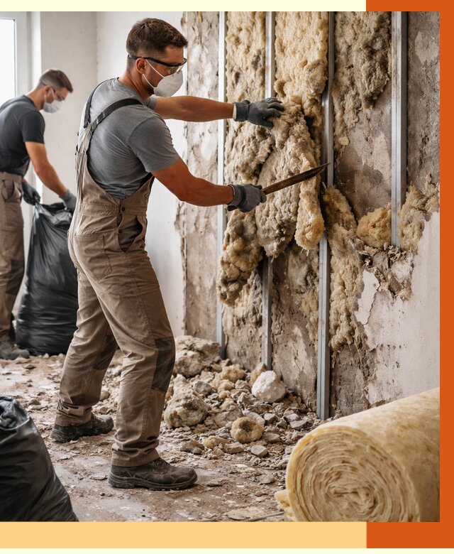 Демонтаж старого утеплителя в Воткинске от 3626 руб. — работы под ключ | ТепломастерВтк