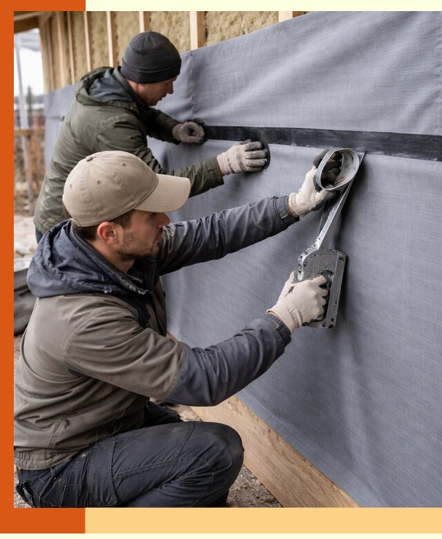 Монтаж ветроизоляции зданий и конструкций в Воткинске