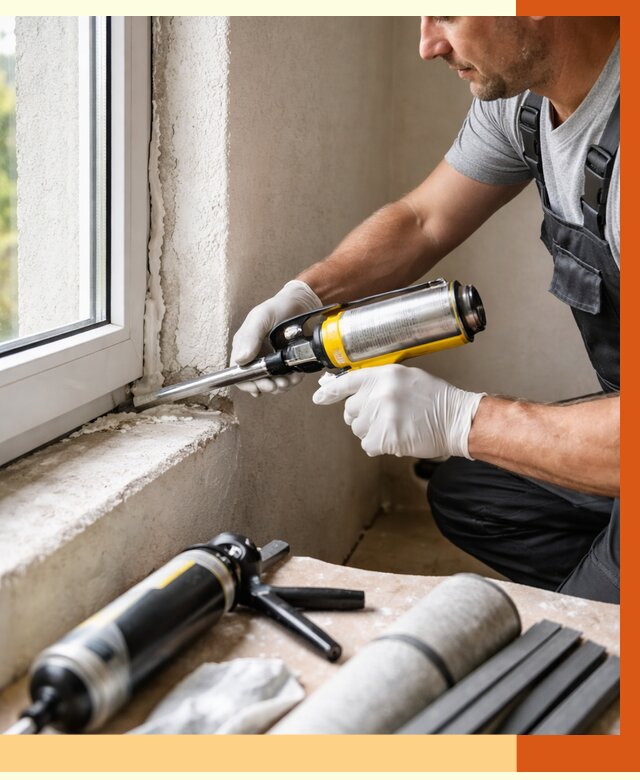 Герметизация стыков и примыканий в Воткинске от 1243 руб. под ключ | ТепломастерВтк